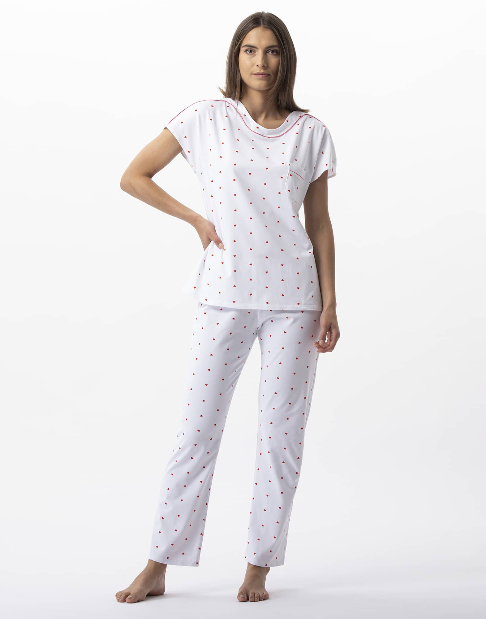 Flower printed pyjamas in 100% viscose RIVIERA 706 multicolour