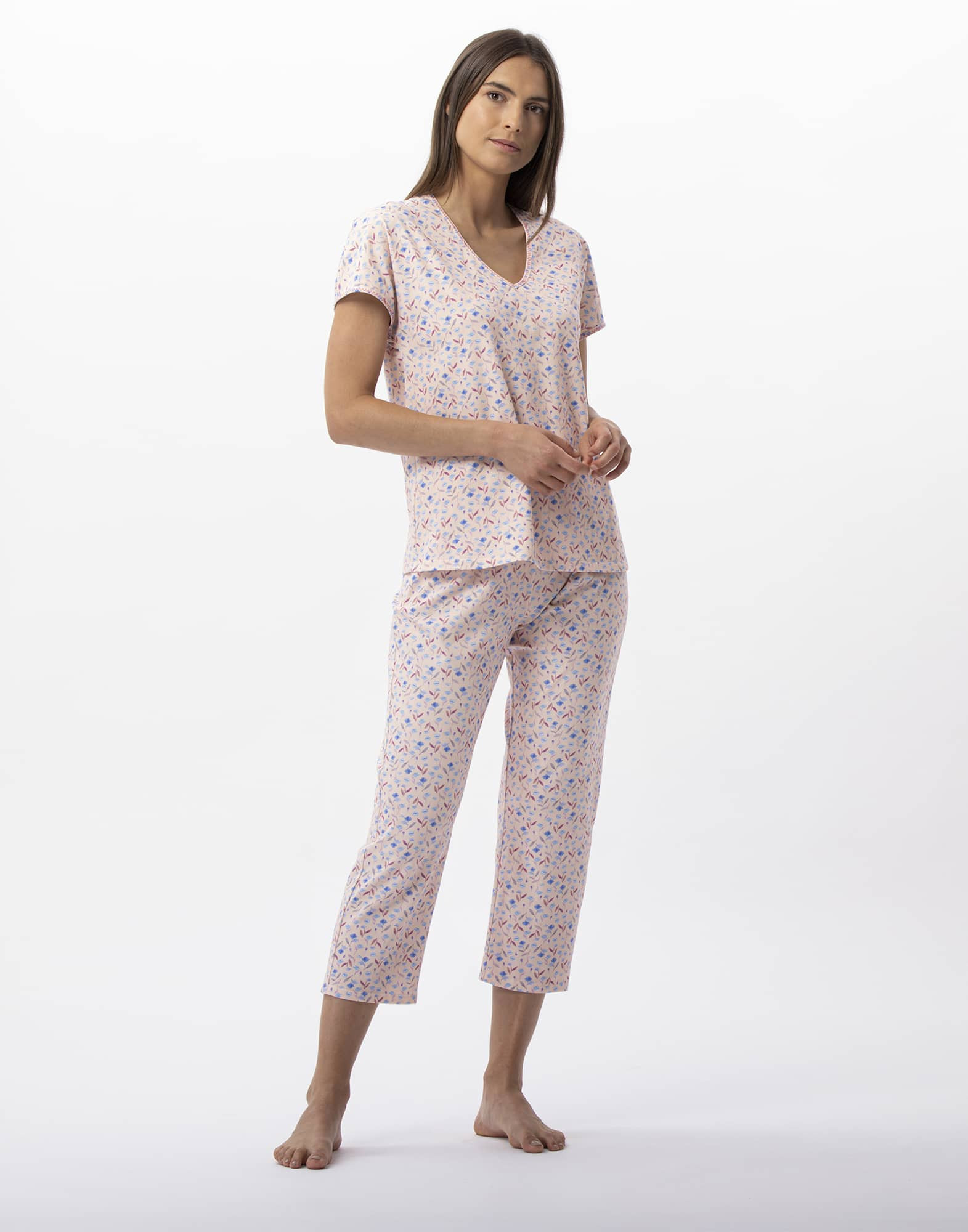 Pyjama pantacourt en coton ANGIE 702 multico