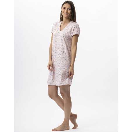Cotton nightshirt ANGIE 701 multico | Lingerie le Chat