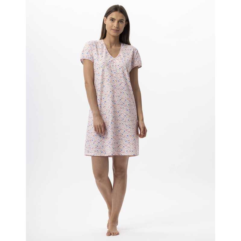 Chemise de nuit en coton ANGIE 701 multico | Lingerie le Chat Chemise de nuit en coton ANGIE 701 multico | Lingerie le Chat