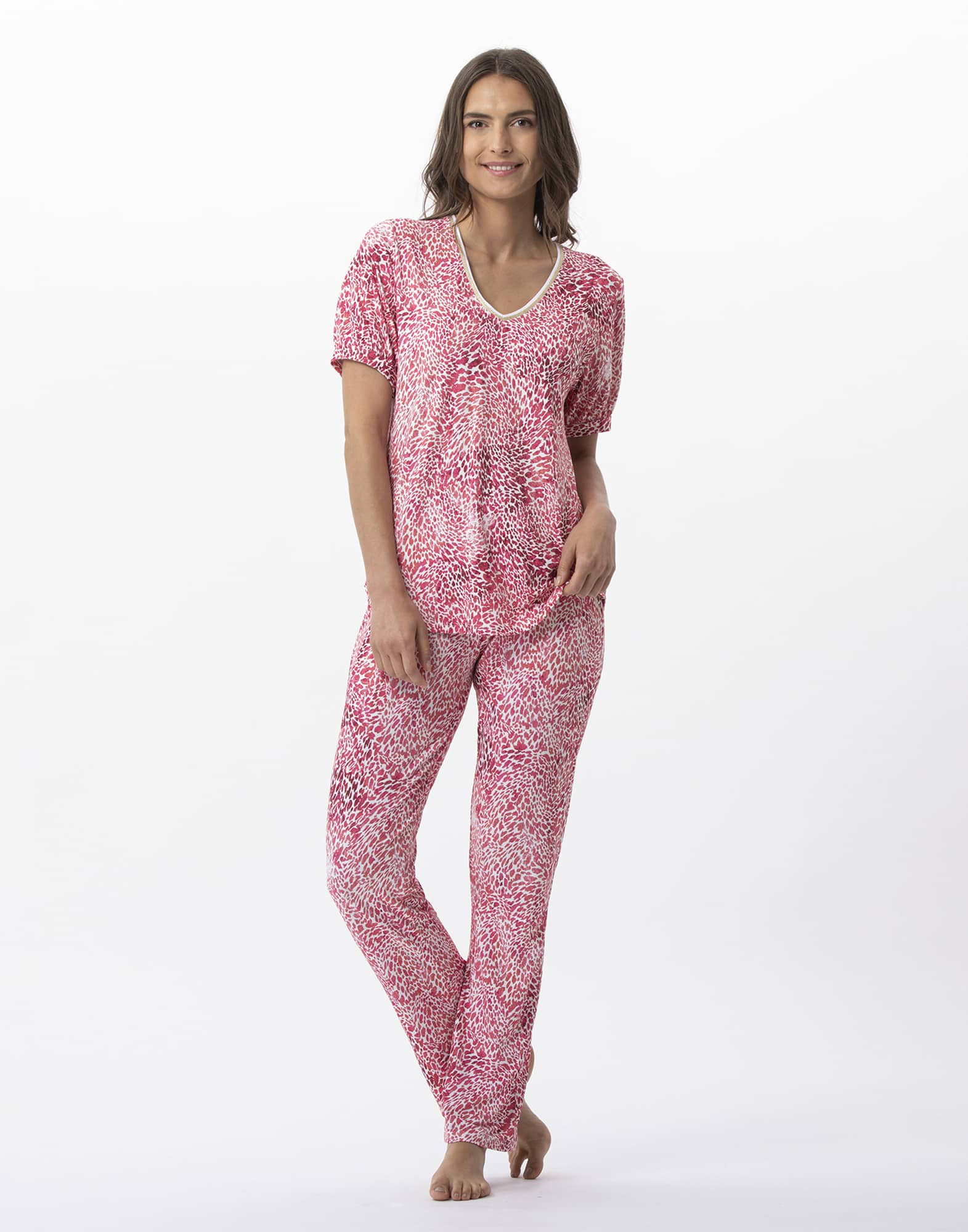 Print Viscose Blend Pyjamas