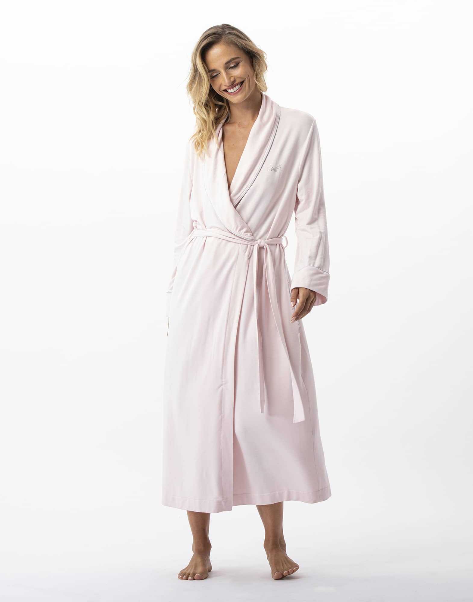 Brentfords Waffle Fleece Dressing Gown Ladies Nightwear Robe