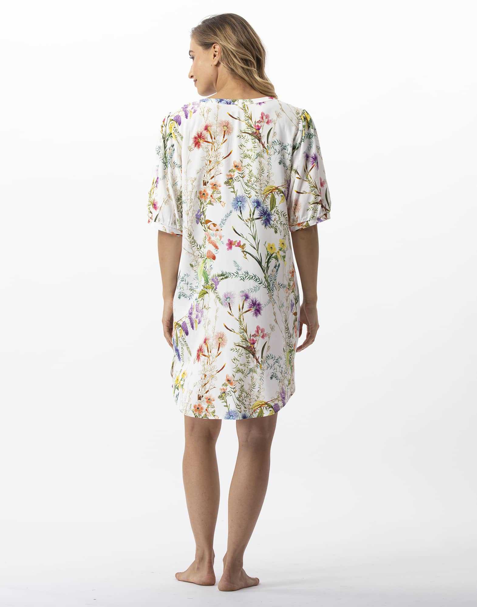 Chemise de nuit imprimee fleurs en 100 viscose RIVIERA 701 multico