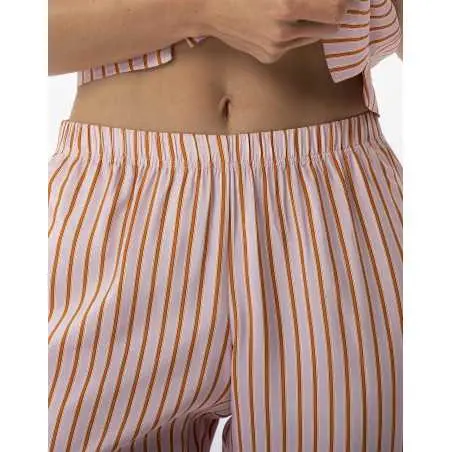 Pantalon pyjama rayé en 100% viscose BIRKIN 780 dragée  | Lingerie le Chat