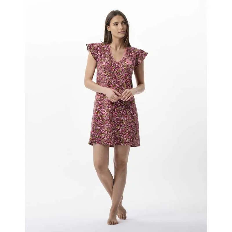Flower printed nightdress TWIGGY 701 multicolour | Lingerie le Chat