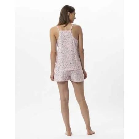 Pyjama short en coton ANGIE 700 multico  | Lingerie le Chat