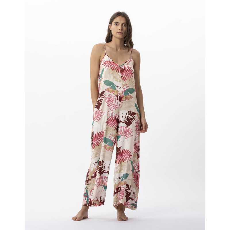 Flower printed jumpsuit in 100% viscose CAMÉLIA 720 multicolour | Lingerie le Chat Flower printed jumpsuit in 100% viscose CAMÉLIA 720 multicolour | Lingerie le Chat