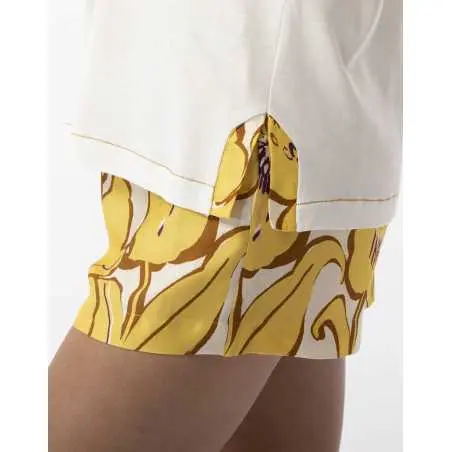 Pyjama short imprimé fleurs NÉROLI 700 écru multico  | Lingerie le Chat
