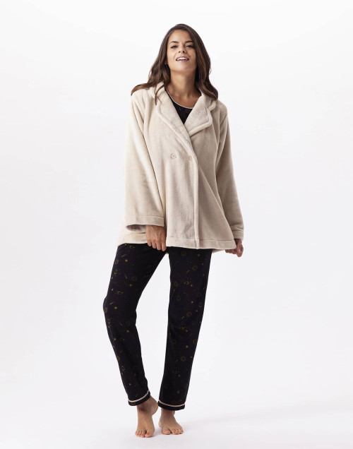 Plush flannel button-down jacket ESSENTIEL Shell