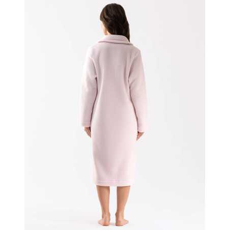Fleece robe ESSENTIEL H52B in rosewood | Lingerie le Chat