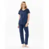 AMORE 702 navy cotton pyjamas