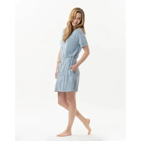 Terry-cloth dress RIVIERA 743 sky | Lingerie le Chat