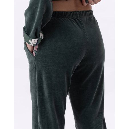 Jogging en velours GIOIA 822 Lichen | Lingerie le Chat