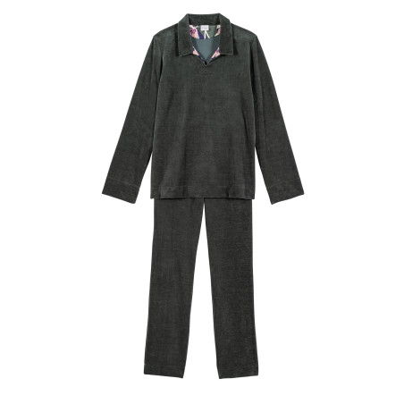 Jogging en velours GIOIA 822 Lichen | Lingerie le Chat