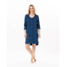 Chemise de nuit en coton  CHAMADE 801 Prusse
