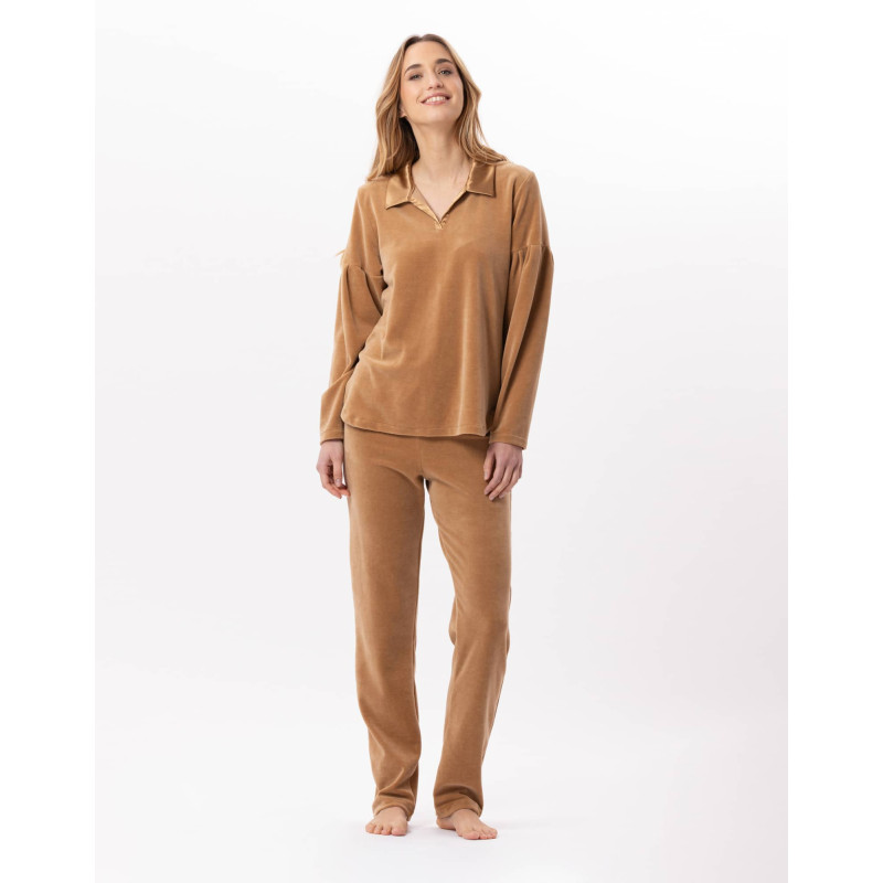 Pyjama en velours VELVET 802 Dore | Lingerie le Chat Pyjama en velours VELVET 802 Dore | Lingerie le Chat