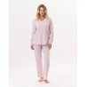 Cotton pyjamas GARANCE 802 Pink / White