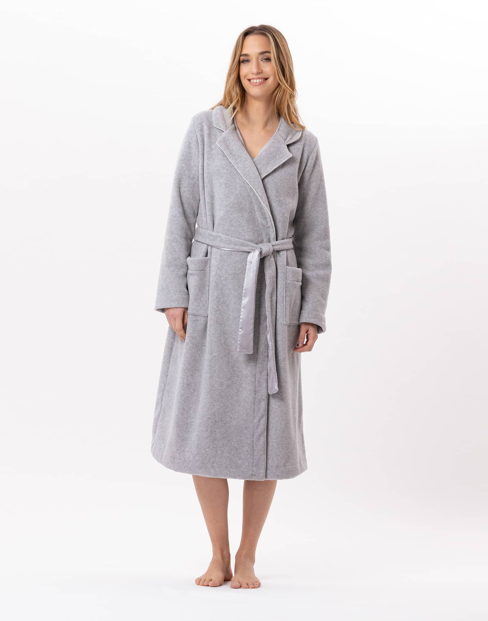 Fleece housecoat outlet