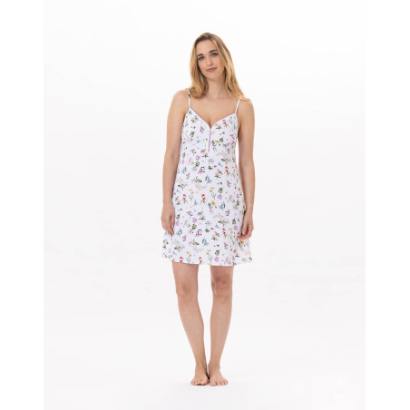Cotton Nightie  BLOOM 903 Coral | Lingerie le Chat