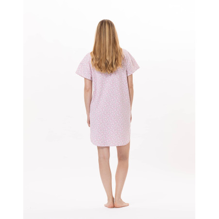Cotton Nightdress CALISSON 901 Pink | Lingerie le Chat