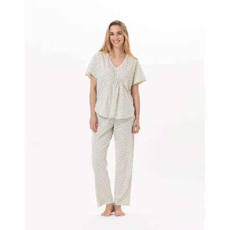 Cotton Pyjama CALISSON 902 Anise | Lingerie le Chat