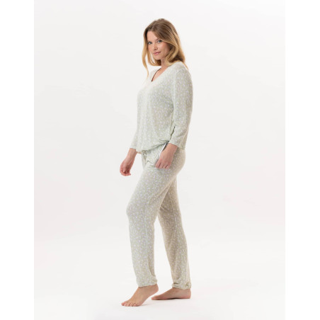 Viscose loungewear set CALISSON 912 Anise | Lingerie le Chat