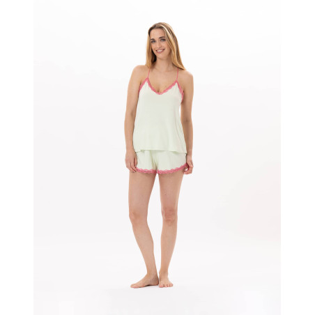 Pyjama short PALOMA 900 Water green | Lingerie le Chat
