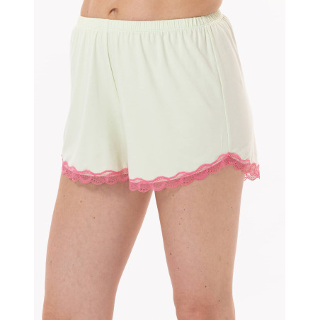 Pyjama short en viscose PALOMA 900 Vert d'eau | Lingerie le Chat