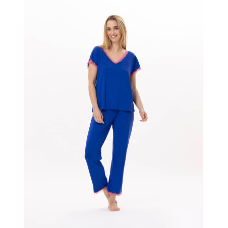 Pyjama PALOMA 902 Blue | Lingerie le Chat