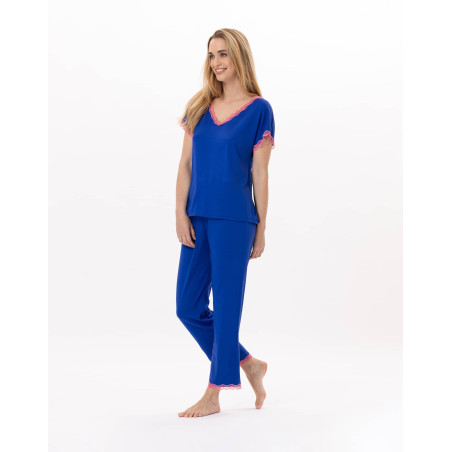 Pyjama PALOMA 902 Blue | Lingerie le Chat