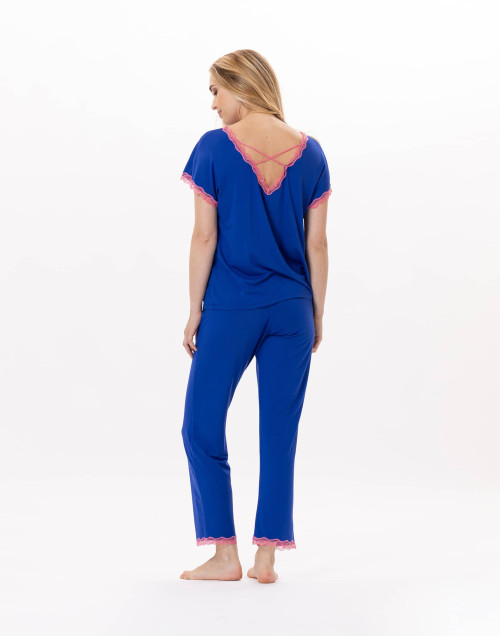 Pyjama en viscose PALOMA 902 Bleu