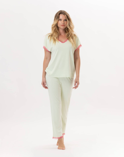 Pyjama PALOMA 902 Water green | Lingerie le Chat