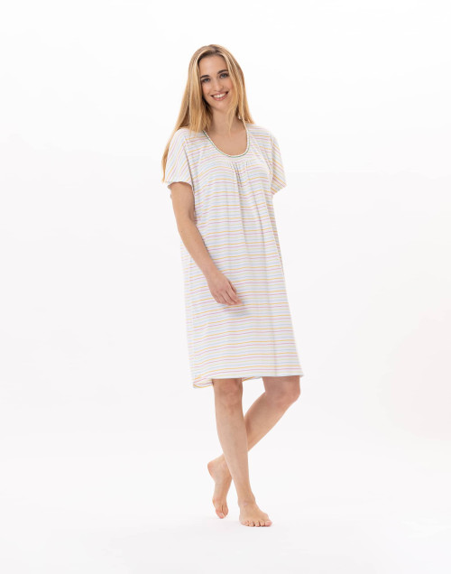 Chemise de nuit en coton MARIUS 901 Multico | Lingerie le Chat