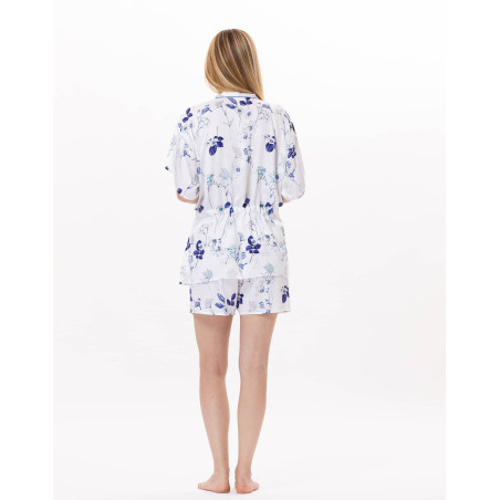Pyjama short en viscose VALENSOLE 900 Multico | Lingerie le Chat