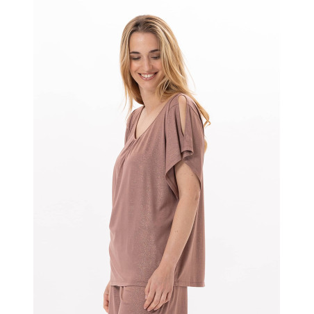 Tee-Shirt en viscose RAMATUELLE 930 Sable | Lingerie le Chat