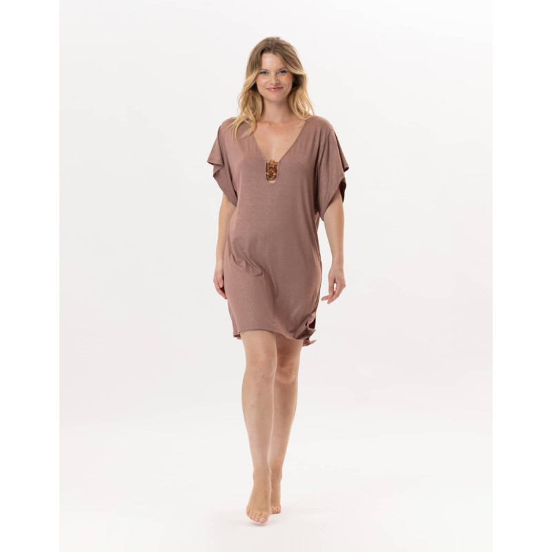 Viscose Kaftan RAMATUELLE 940 Sand | Lingerie le Chat