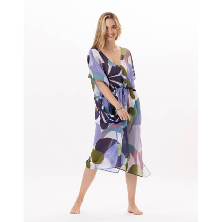 Robe en voile de coton PORQUEROLLES 942 Multico | Lingerie le Chat