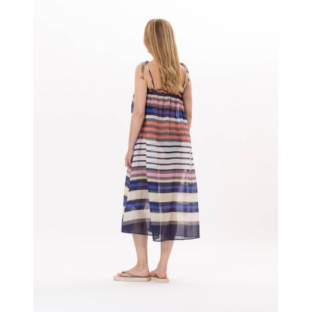 Cotton voile Dress VALLAURIS 941 Multico | Lingerie le Chat