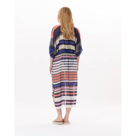 Kimono en voile de coton VALLAURIS 970 Multico | Lingerie le Chat