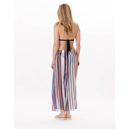 Cotton voile trousers VALLAURIS 980 Multico | Lingerie le Chat