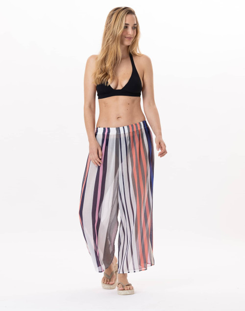 Pantalon en voile de coton VALLAURIS 980 Multico