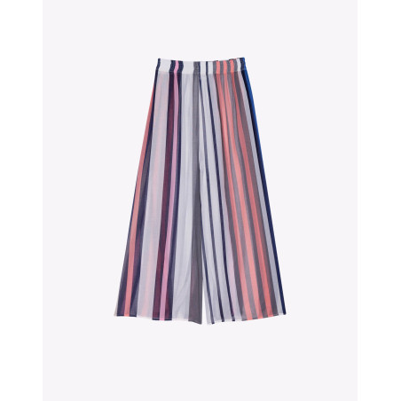 Pantalon en voile de coton VALLAURIS 980 Multico | Lingerie le Chat