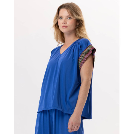 Tee-shirt en jersey PAMPELONNE 930 Bleu | Lingerie le Chat