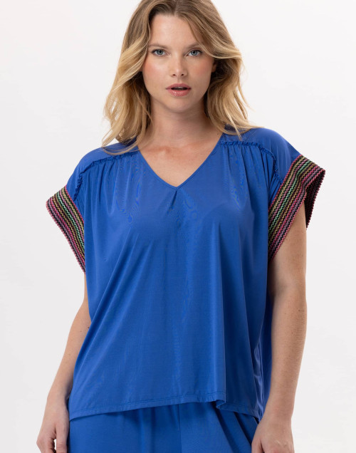 Tee-shirt en jersey PAMPELONNE 930 Bleu | Lingerie le Chat