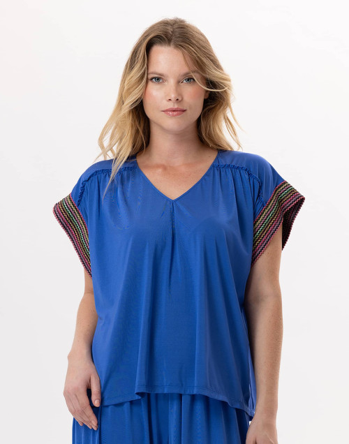 Tee-shirt en jersey PAMPELONNE 930 Bleu