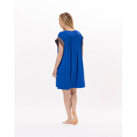 Kaftan en jersey PAMPELONNE 940 Bleu | Lingerie le Chat