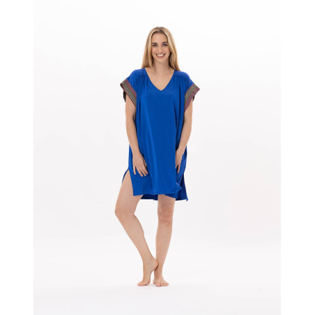 Kaftan en jersey PAMPELONNE 940 Bleu | Lingerie le Chat