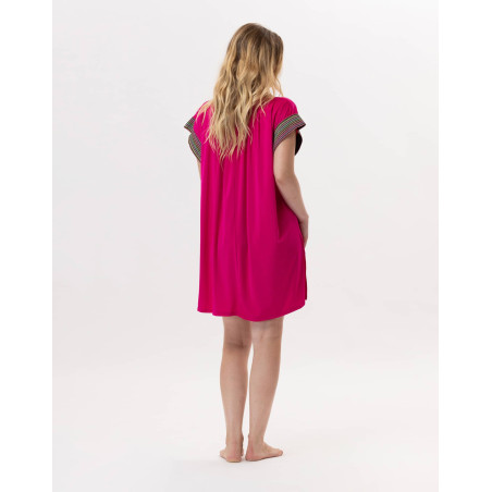 Kaftan en jersey PAMPELONNE 940 Fuchsia | Lingerie le Chat