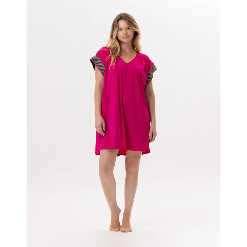 Kaftan en jersey PAMPELONNE 940 Fuchsia | Lingerie le Chat