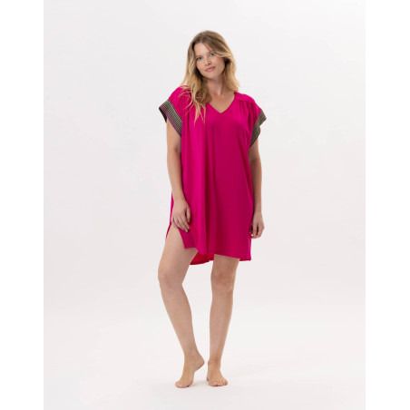 Kaftan en jersey PAMPELONNE 940 Fuchsia | Lingerie le Chat
